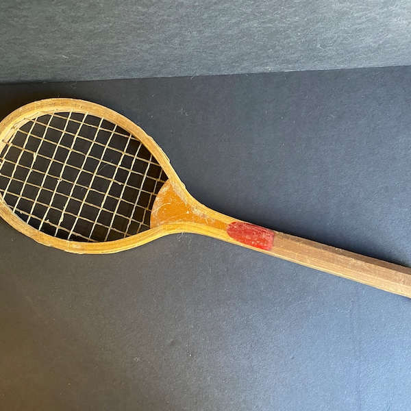 Antique Mini Tennis Racket Display piece