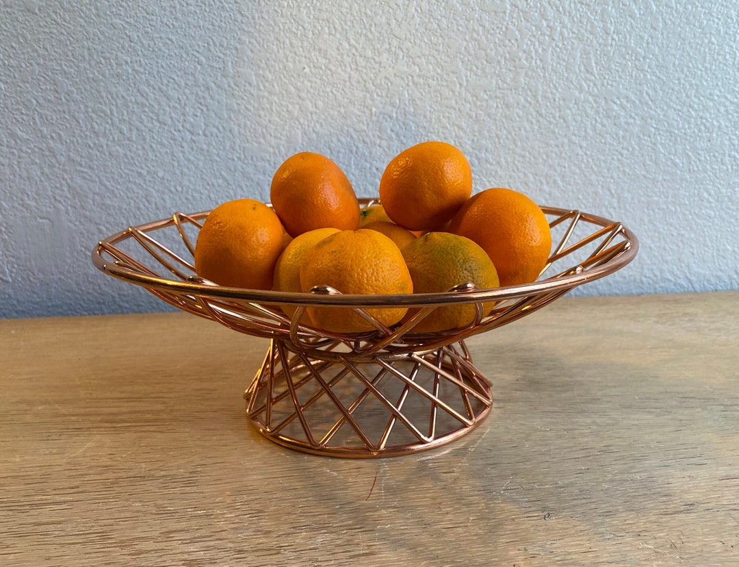 Copper Wire Fruit Bowl Etsy