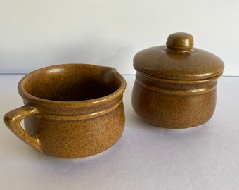 Mint Monmouth Western Pottery Creamer and Sugar Bowl