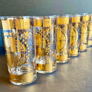 Mint Culver Coronet Gold Blue Glasses-6