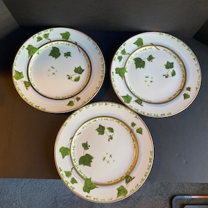 Limoges Raynaud Verdures set of 3 Chargers