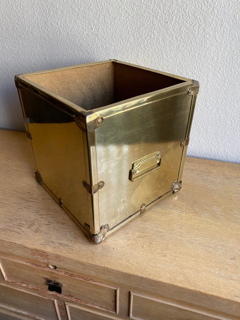 Vintage 1980's Brass Trunk Display Stand Planter-free - Etsy