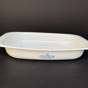 Prostokątna brytfanna Corning Ware w kolorze chabrowym zdjęcie 3