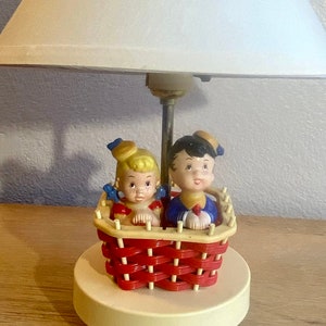 VTG Children&#39;s Nursery Lamp Night Light-Hot Air Balloon-New Shade