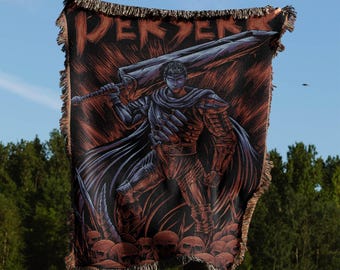 Anime Woven Blanket | Anime Tapestry Throw | Manga poison