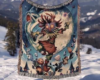 Retro Gaming Gift | Woven gaming blanket