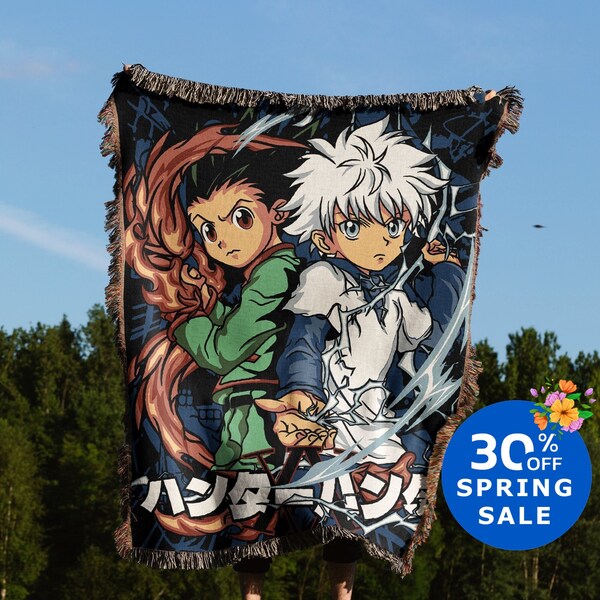 Anime Hand Woven Blanket | Anime Tapestry Throw | Manga poison