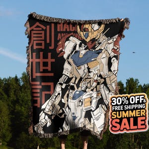 Anime Hand Woven Blanket | Anime Tapestry Throw | Manga poison