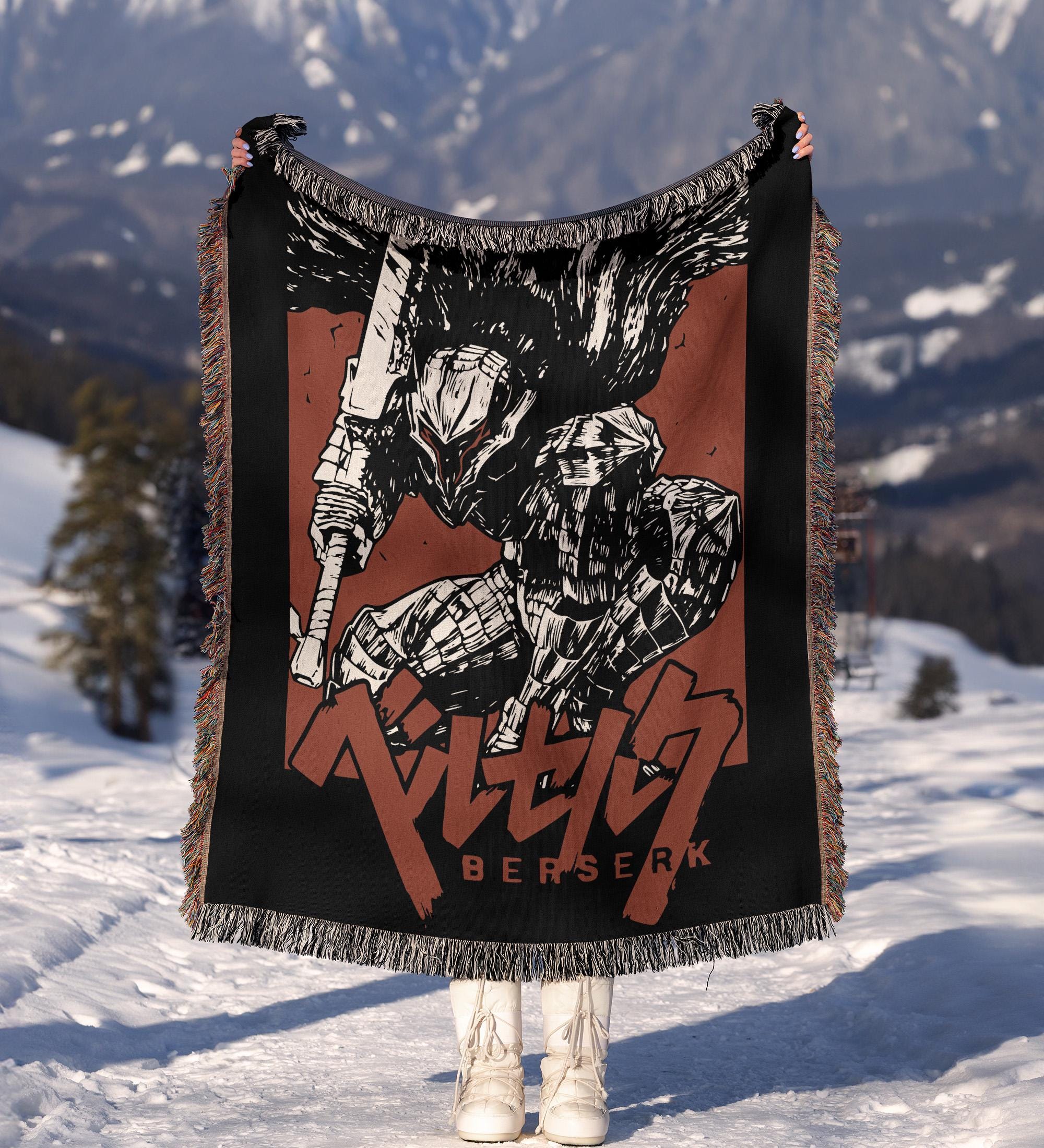Guts Hand Woven Blanket | Manga Tapestry Throw | Anime Poison