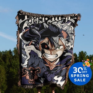 Anime Hand Woven Blanket | Anime Tapestry Throw | Manga poison