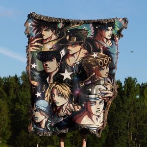 Woven Blanket | Manga Tapestry Throw |  Anime poison