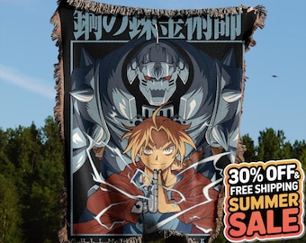 Anime Hand Woven Blanket | Anime Tapestry Throw |  Manga poison