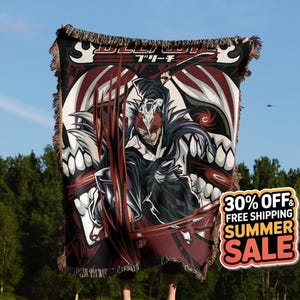 Anime Hand Woven Blanket | Anime Tapestry Throw | Manga poison