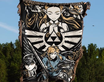 Woven Blanket Retro Gaming | Retro gaming gift