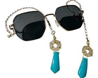 Chain Arm Sunnies w/Turquoise