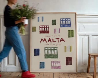 Malta Print: Mediterranean Wall Art