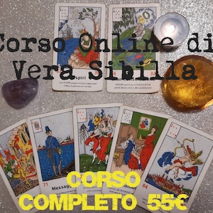 Video corso online di lettura Sibille. Video corso completo di cartomanzia Vera Sibilla.
