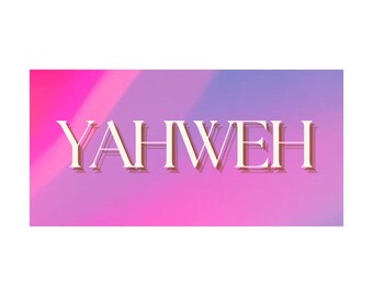 Bumper Sticker - YAHWEH | Car Stickers | Car Accessories | Faith Based | Christian Stickers | Motivational Faith Quotes