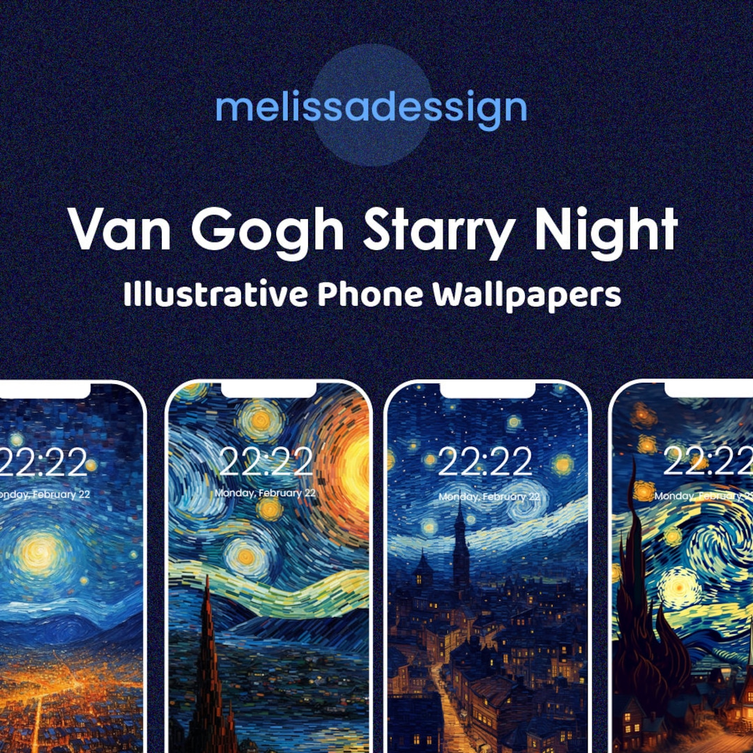 Starry Night Phone Wallpaper
 Van Gogh Starry Night Phone Wallpaper Backgrounds Instant Download Etsy
