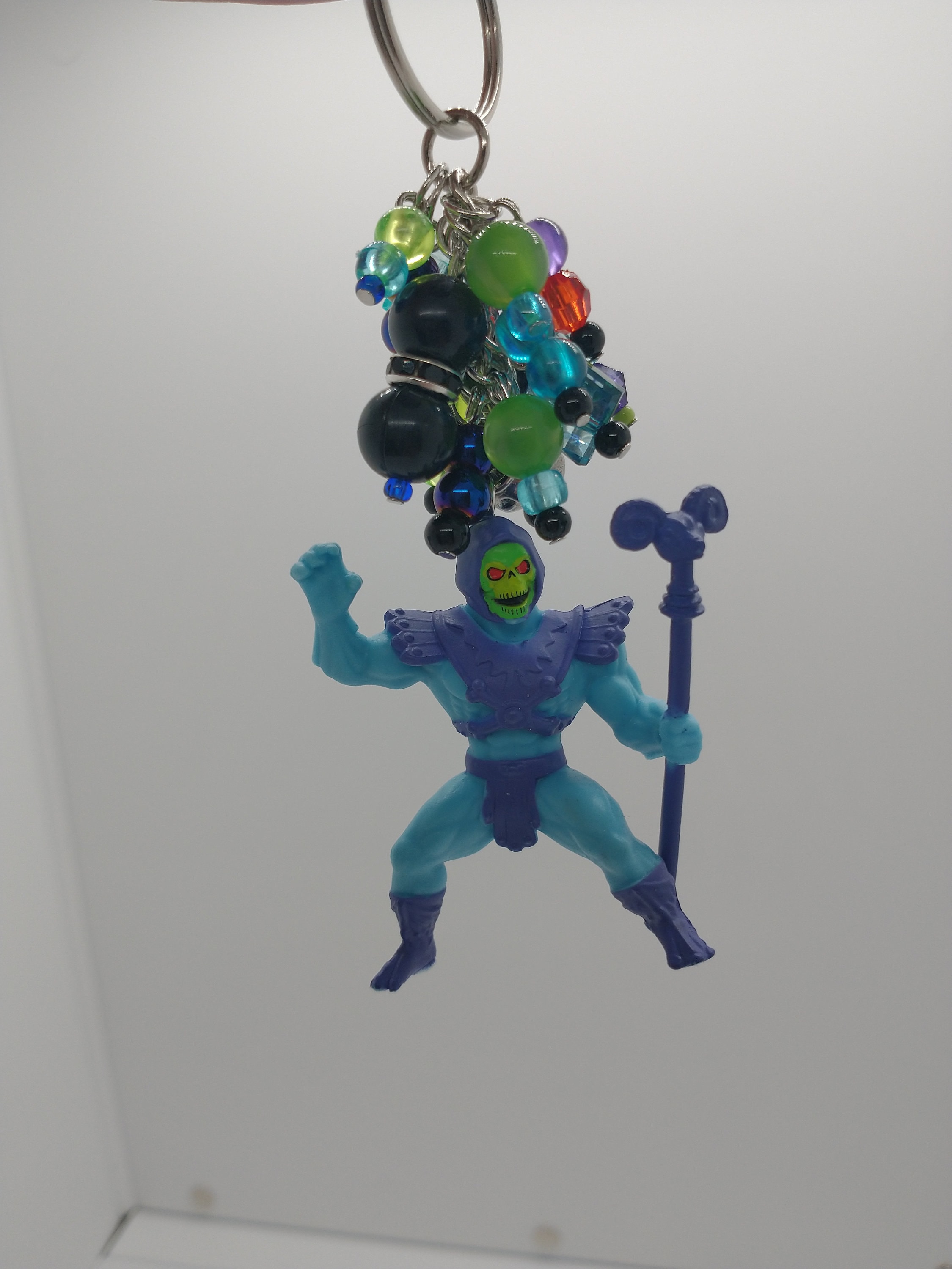 Skeletor He-man Purse Charm Backpack Keychain Handmade OOAK Cartoon ...