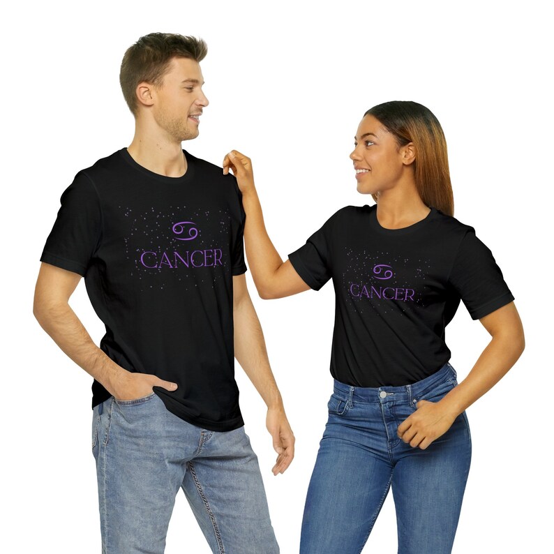 Cancer Zodiac Sign Tshirt, Cancer Zodiac Symbol With Stars Shirt