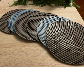 Silicone Heat Resistant Pads Trivets Pot Holders Honeycomb
