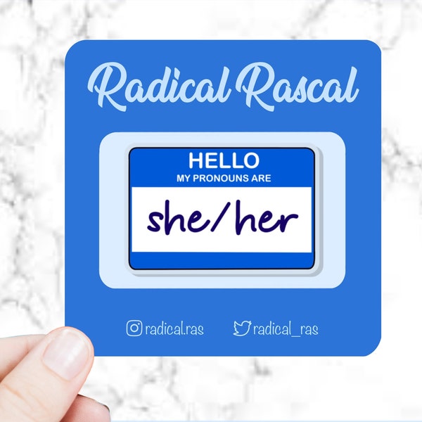 Cute Pronoun Pins Etsy