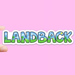 LANDBACK Glossy Vinyl Sticker | Weatherproof Dishwasher Safe Indigenous Activist Decal for Phone,  Laptop, Water Bottle, Planner, Tumbler
