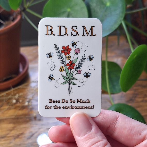 Bees Do So Much for the Environment Sticker | Funny Save the Bees Environmentalist Sticker | Humorous Nature Lover Animal Rights Activism