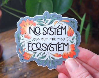 Political Protest Waterproof Sticker | Resist Fascism Environmental Anti Capitalism Leftist Stickers | Anarchist Nature Lover Vinyl Sticker