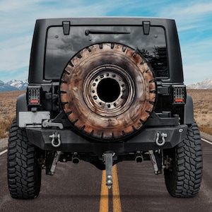 spare tire cover rusty tire for Jeep Ford Bronco G-Class DEFENDER GMC Land Cruiser GIFT for off-road lovers funny gift