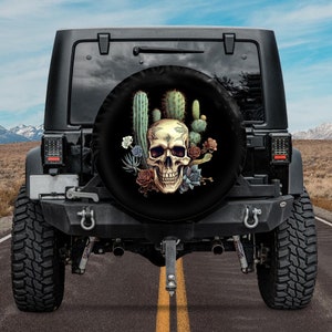 spare tire cover skull Fit for Jeep Ford Bronco Mercedes-Benz G-Class Land Rover Suzuki Toyota Land Cruiser off-road Overlanding GIFT