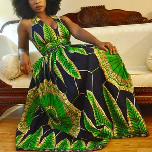 Ankara Halter Dress Etsy