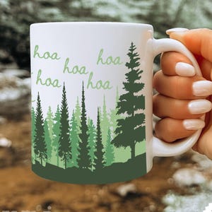 hoa hoa hoa mug, twilight inspired mug, twilight meme, forks, twilight lover gift, black or white ceramic mug 11oz or 15oz glossy finish