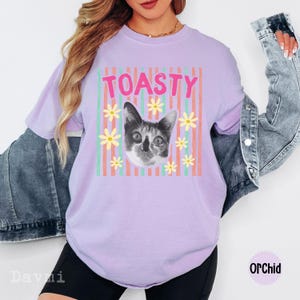 T-shirt personnalisé avec photo d'animal de compagnie, cadeau pour maman de chien, t-shirt pour amoureux des animaux de compagnie, Comfort Colors ® image 7