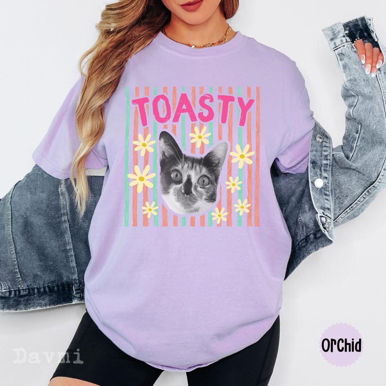 T-shirt personnalisé avec photo d'animal de compagnie, cadeau pour maman de chien, t-shirt pour amoureux des animaux de compagnie, Comfort Colors ® image 7