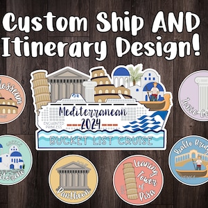 Mediterranean Cruise Magnet European Cruise Magnet Mediterranean Cruise Door Decoration Greek Isles Cruise Magnet Greece Cruise Door Europe
