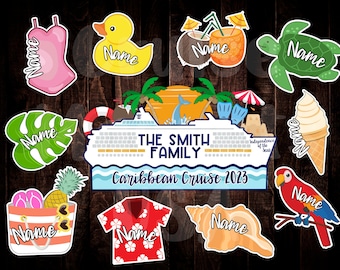 Custom Cruise Ship Magnets Caribbean Cruise Stateroom Magnet Cruise Door Decoration Cruise Door Decor Cruise Door Sign Cruise Door Magnet