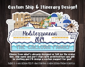 Mediterranean Cruise Magnet European Cruise Magnet Mediterranean Cruise Door Decoration Greek Isles Cruise Magnet Greece Cruise Door Europe
