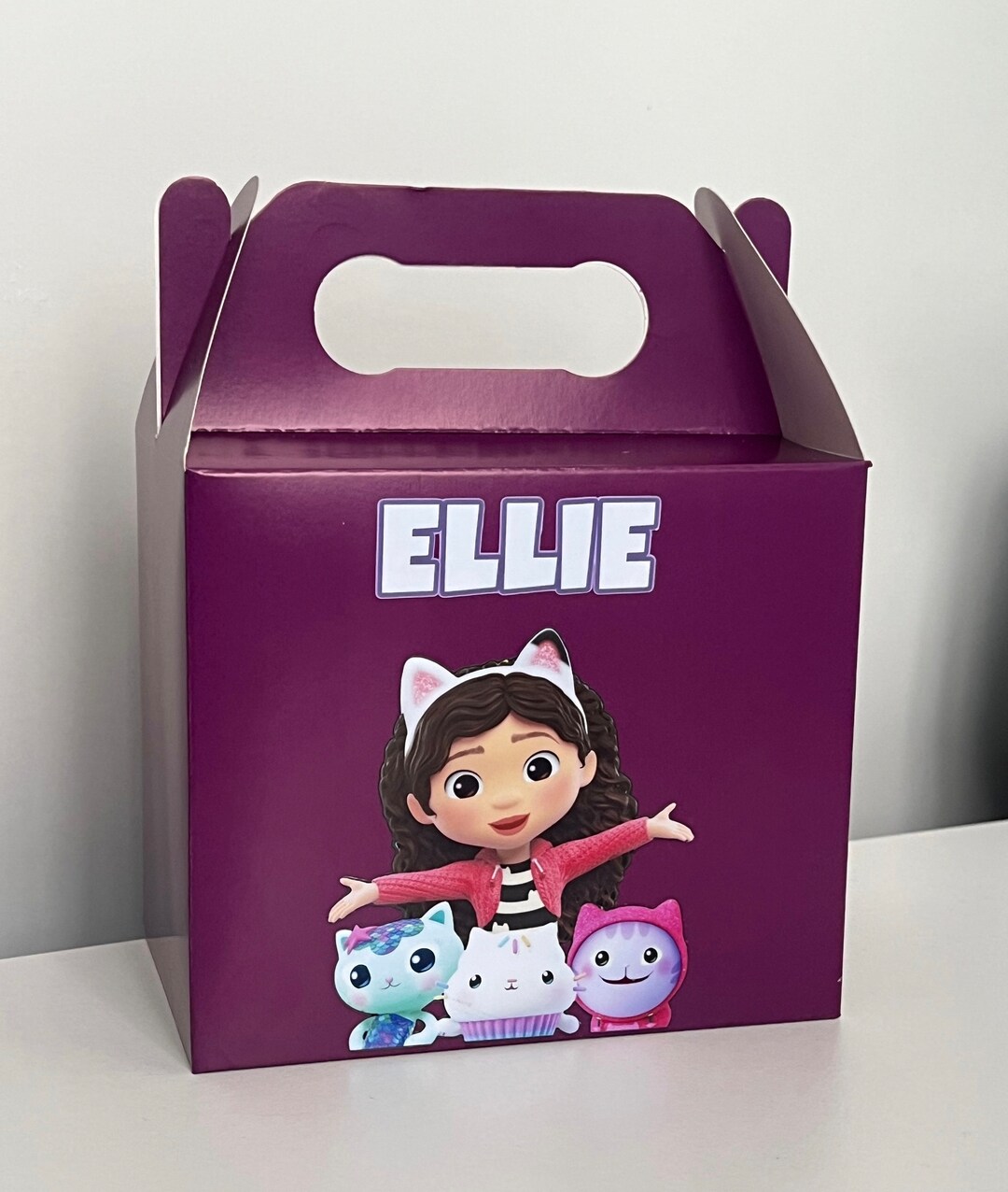 Personalised Gabbys Dollhouse Party Favour Boxes, Party Gifts, Gabbys ...