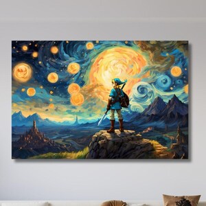The Legend of Zelda Wall Art, Zelda Canvas Poster Print Arts, Zelda Game Room Decor, Gift for Kids, Zelda Home Decor,Zelda Poster Wall Decor