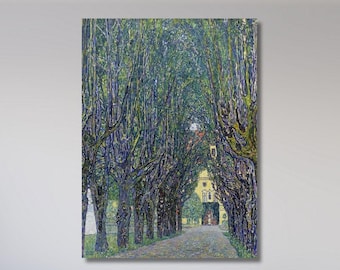 Gustav Klimt Avenue to Schloss Kammer Wall Art Canvas Print: Gift Home Decor