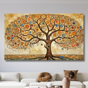 Yggdrasil Tree of Life Wall Art, Tree of Life  Canvas Wall Art, Tree of Life, Modern Wall Art Print, Tree Canvas Gift, Tree of Life Poster