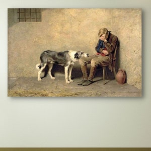 Briton Riviere Fidelity, Briton Riviere Wall Art Poster, Briton Riviere Canvas Print, Briton Riviere Vintage Poster, home decor, Man Cave