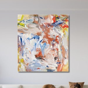 Willem de Kooning Wall Art, Willem Kooning Wall Art Poster Canvas Print, Modern Wall Art,  Home Decor, Abstract Expressionism, Ready to Hang