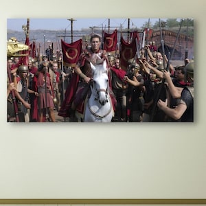 Julius Caesar Wall Art, Julius Caesar War Canvas Poster, Historical Art Decor, Living Room Art Decor, Gift for Him, Ready to Hang,Home Decor