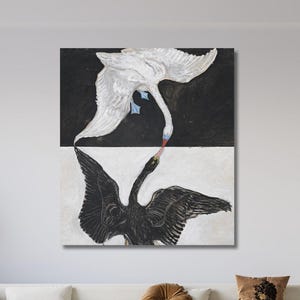 Hilma af Klint The Swan NO. 1, Hilma af Klint The Ten Largest Poster Canvas Wall Art Print, Hilma af Klint Home Decor, Abstract, Wall Decor