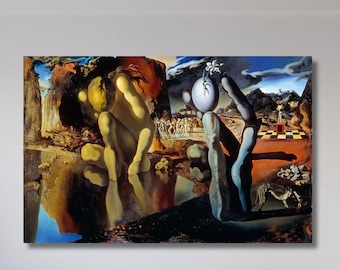 サルバドール・ダリ - ナルキッソスの変容 | 著名な画家の絵画の美術館