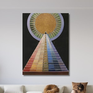 Hilma af Klint Ten Altarpiece No.1, Hilma af Klint Poster, Canvas Wall Art, Hilma af Klint Home Decor Print, Abstract, Wall Decor, Man Cave