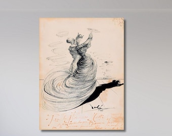Salvador Dali "Due Ballerini" Wall Art Canvas Poster Print: Surrealist Poster, Ready to Hang